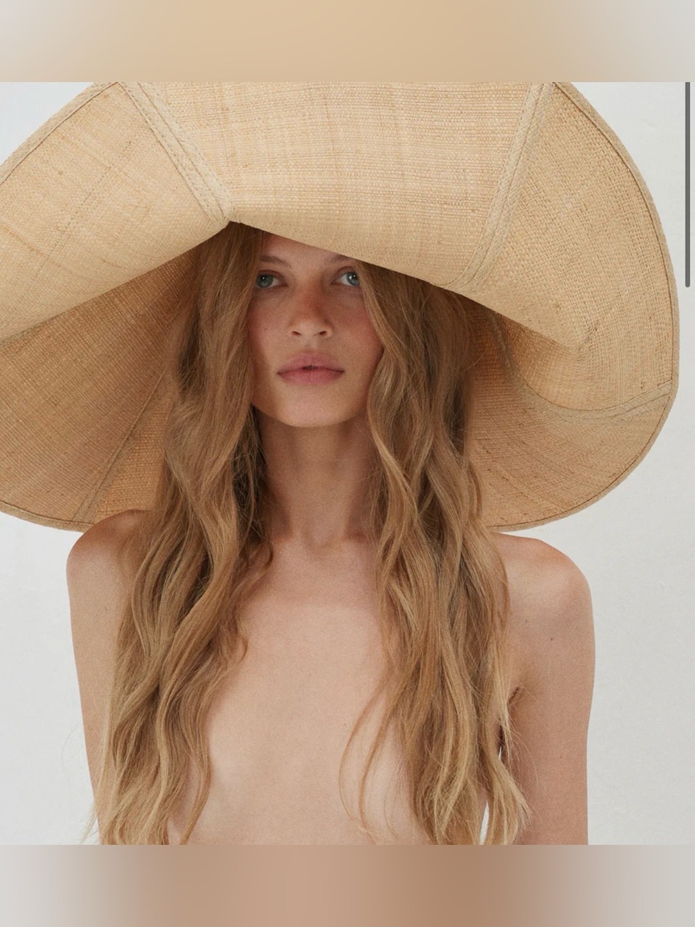 Ruslan Baginskiy Straw Oversized Hat - Neutral